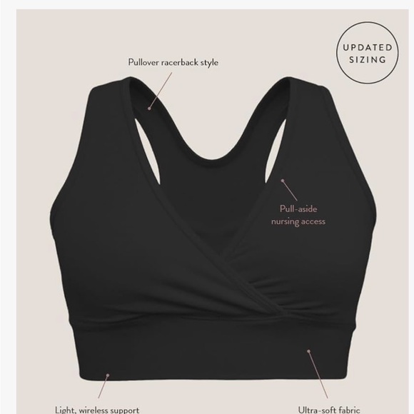 Kindred Bravely French Terry Racerback Nursing Sleep Bra - Medium M Busty - Picture 2 of 2